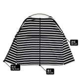 Le Minor フランス製 ボーダー ワイド 長袖Ｔシャツ カットソー ロンＴ ネイビー ホワイト レディース ルミノア【中古】6-0624M∞