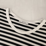 JOURNAL STANDARD クラシックボーダーロングTシャツ 定価8250円 長袖Ｔシャツ カットソー ロンＴ ホワイト ブラック レディース ジャーナルスタンダード【中古】6-0624M∞