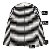 JOURNAL STANDARD クラシックボーダーロングTシャツ 定価8250円 長袖Ｔシャツ カットソー ロンＴ ホワイト ブラック レディース ジャーナルスタンダード【中古】6-0624M∞