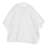 URBAN RESEARCH DOORS スラブインレイ5分袖プルオーバー 定価7150円 半袖Ｔシャツ カットソー ホワイト レディース アーバンリサーチドアーズ【中古】6-0611S∞