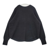 SLOBE IENA ファインニット プルオーバー 定価12100円 セーター ニット ブラック レディース スローブイエナ【中古】6-0817T∞