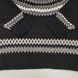 SHIPS Primary Navy Label フェアアイル ニット 定価25410円 セーター ニット ブラック レディース シップス【中古】6-0817T∞