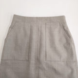 green label relaxing キチントボトムスサキソニーIラインスリムスカート 38 定価11990円 ロングスカート 25AW ベージュ レディース グリーンレーベルリラクシング【中古】6-0304T♪