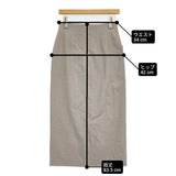 green label relaxing キチントボトムスサキソニーIラインスリムスカート 38 定価11990円 ロングスカート 25AW ベージュ レディース グリーンレーベルリラクシング【中古】6-0304T♪