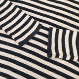 Spick and Span ボーダー コットン ニットソー 長袖Ｔシャツ カットソー ロンＴ ベージュ ブラック レディース スピックアンドスパン【中古】6-0618M∞