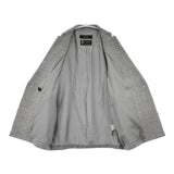 JOURNAL STANDARD MANTECOシャギーミドルコート 定価50600円 チェック コート グレー レディース ジャーナルスタンダード【中古】6-0817T∞