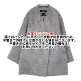 JOURNAL STANDARD MANTECOシャギーミドルコート 定価50600円 チェック コート グレー レディース ジャーナルスタンダード【中古】6-0817T∞