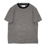 SLOANE 60番手双糸コットンシルケットテンジクボーダー SL9S-T851 半袖Ｔシャツ カットソー ホワイト ブラック レディース スローン【中古】6-0611S∞