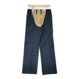KAPITAL サイズ1 S ウール チェック センタープレス パンツ グリーン レディース キャピタル【中古】6-0820T∞