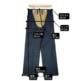KAPITAL サイズ1 S ウール チェック センタープレス パンツ グリーン レディース キャピタル【中古】6-0820T∞