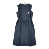 miiThaaii 未使用 インド製 コットン fog linen work購入 ノースリーブ ワンピース ネイビー レディース ミーターイー【中古】6-0506S◎