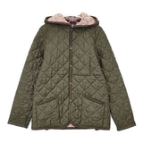LAVENHAM/LIBERTY イギリス製 サイズ38 中綿 キルティングジャケット カーキ レディース ラベンハム/リバティ【中古】6-0820T∞