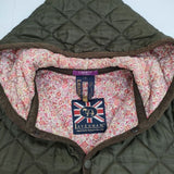 LAVENHAM/LIBERTY イギリス製 サイズ38 中綿 キルティングジャケット カーキ レディース ラベンハム/リバティ【中古】6-0820T∞
