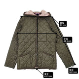LAVENHAM/LIBERTY イギリス製 サイズ38 中綿 キルティングジャケット カーキ レディース ラベンハム/リバティ【中古】6-0820T∞