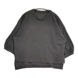 mizuiro-ind 七分袖 コットン Ｔシャツ カットソー チャコールグレー レディース ミズイロインド【中古】6-0618M∞