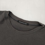 mizuiro-ind 七分袖 コットン Ｔシャツ カットソー チャコールグレー レディース ミズイロインド【中古】6-0618M∞