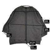 mizuiro-ind 七分袖 コットン Ｔシャツ カットソー チャコールグレー レディース ミズイロインド【中古】6-0618M∞
