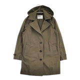 MHL. 595-5210502 PROOFED FINE CLOTH COAT ステンカラーコート カーキ レディース エムエイチエル【中古】6-0617M∞