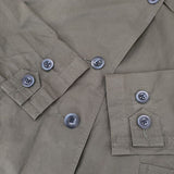 MHL. 595-5210502 PROOFED FINE CLOTH COAT ステンカラーコート カーキ レディース エムエイチエル【中古】6-0617M∞