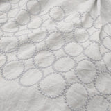 mina perhonen tambourine ws5080 コットン リネン 刺繍 サイズ40 定価52800円 ギャザー ロングスカート ライトグレー レディース ミナペルホネン【中古】6-0227M♪