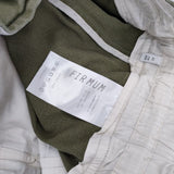 FIR MUM FR0602PF 定価24750円 コットン ウエストゴム XS 製品洗い パンツ カーキ レディース フィルマム【中古】6-0618G∞