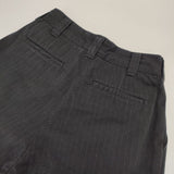 THE SHINZONE TOMBOY PANTS STRIPE 定価24200円 22SMSPA09 ストライプ スラックス パンツ ブラック レディース シンゾーン【中古】6-0817G∞