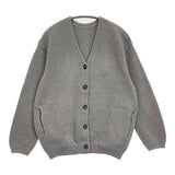 crepuscule Moss Stitch Cardigan コットン 鹿の子 1801-002W モスステッチ カーディガン グレー レディース クレプスキュール【中古】6-0414M♪