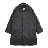 MHL. ダウンライナー付き 596-8210502 COTTON NYLON CANVAS ステンカラーコート ブラック メンズ エムエイチエル【中古】6-0523A∞