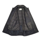 MHL. ダウンライナー付き 596-8210502 COTTON NYLON CANVAS ステンカラーコート ブラック メンズ エムエイチエル【中古】6-0523A∞