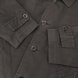 MHL. ダウンライナー付き 596-8210502 COTTON NYLON CANVAS ステンカラーコート ブラック メンズ エムエイチエル【中古】6-0523A∞