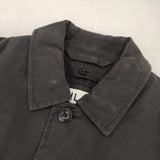 MHL. ダウンライナー付き 596-8210502 COTTON NYLON CANVAS ステンカラーコート ブラック メンズ エムエイチエル【中古】6-0523A∞