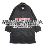 MHL. ダウンライナー付き 596-8210502 COTTON NYLON CANVAS ステンカラーコート ブラック メンズ エムエイチエル【中古】6-0523A∞