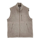 YAECA ウールフリースベスト 定価39600円 14452 サイズS NATURAL.L.GRAY ベスト ライトグレー レディース ヤエカ【中古】6-0304T♪