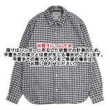 YAECA コンフォートシャツ ブルーチェック 64141 コットン ネル 長袖シャツ ホワイト ネイビー BLUE－CH レディース ヤエカ【中古】6-0618M∞