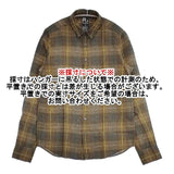 R&D.M.Co- チェック リネン 長袖シャツ カーキ レディース オールドマンズテーラー【中古】6-0618M∞