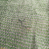 tamaki niime roots shawl BIG ルーツショール ウールコットン ストール カーキ グリーン オウド色 レディース 玉木新雌/タマキニイメ【中古】6-0921T◎