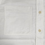 MHL. 595-0152544 MHL SHOP限定 COTTON LINEN OXFORD スタンドカラー サイズ2 長袖シャツ オフホワイト レディース エムエイチエル【中古】6-0511M△