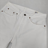 or Slow ホワイトデニム ストレート Lot107 EU XS JPN S 1 US XS デニムパンツ ホワイト レディース オアスロウ【中古】6-0618G∞