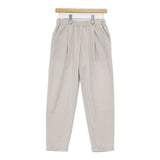 evam eva wool tuck pants 定価29700円 E243C173 ウールタック パンツ 24AW グレー レディース エヴァムエヴァ【中古】6-0817T∞