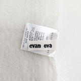 evam eva E213Z065 定価26400円 ウール 無地 マフラー ストール ベージュ レディース エヴァムエヴァ【中古】6-0921T◎
