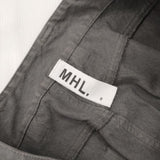 MHL. UNEVEN COTTTON CANVAS バイオ加工 製品染め 定価27500円 595-2243501 パンツ 22AW グレー レディース エムエイチエル【中古】6-0618G∞