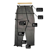 MHL. UNEVEN COTTTON CANVAS バイオ加工 製品染め 定価27500円 595-2243501 パンツ 22AW グレー レディース エムエイチエル【中古】6-0618G∞