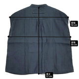 TICCA リネンフレンチシャツ 定価23100円 0251401403 ノースリーブ ブラウス シャツ 25SS ネイビー レディース ティッカ【中古】6-0227S♪