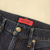 RED CARD Anniversary ストレッチデニムパンツ 加工デニム 26403 デニムパンツ ブルー レディース レッドカード【中古】6-0618G∞