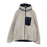 patagonia キッズリバーシブルレディフレディフーディ XXL ボア 中綿 ジャケット ブルゾン 23AW アイボリー ネイビー レディース パタゴニア【中古】6-1016T△