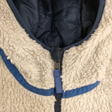 patagonia キッズリバーシブルレディフレディフーディ XXL ボア 中綿 ジャケット ブルゾン 23AW アイボリー ネイビー レディース パタゴニア【中古】6-1016T△