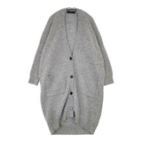 sacra アルパカウールボックスシェイプカーディガン 定価36720円 118630011 カーディガン グレー レディース サクラ【中古】6-0817T∞