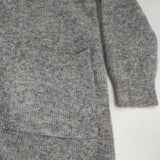 sacra アルパカウールボックスシェイプカーディガン 定価36720円 118630011 カーディガン グレー レディース サクラ【中古】6-0817T∞