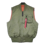 AMERI/ALPHA INDUSTRIES MA1 リバーシブル ベスト 23AW カーキ レディース アメリ/アルファ【中古】6-0816T∞