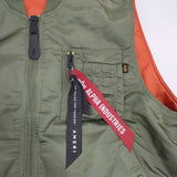 AMERI/ALPHA INDUSTRIES MA1 リバーシブル ベスト 23AW カーキ レディース アメリ/アルファ【中古】6-0816T∞